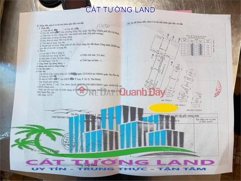 đ 10,2 tỷ | MẶT TIỀN Ỷ LAN – Q.TÂN PHÚ NHÀ KHU BÀN CỜ – ĐƯỜNG 13M – GIÁ GIẢM CỰC SÂU