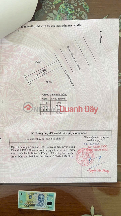 LÔ ĐẤT ĐẸP- GIÁ TỐT chính chủ cần bán nhanh lô đất tiềm năng tại Trung Tâm Huyện Buôn Đôn Cũ _0