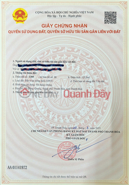 ĐẤT ĐẸP – GIÁ TỐT - CẦN BÁN LÔ ĐẤT VỊ TRÍ ĐẸP TẠI Đường ĐT 47, Xã Đông Quang, Đông Sơn, Thanh Hóa Niêm yết bán
