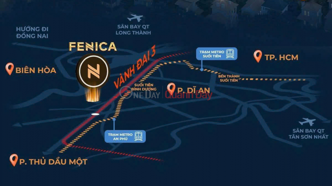Fenica Dĩ An,Tâm điểm an cư mới, đón đầu làn sóng tăng giá khu Đông TP.HCM, giá F0 CĐT, Việt Nam Bán đ 15,69 triệu