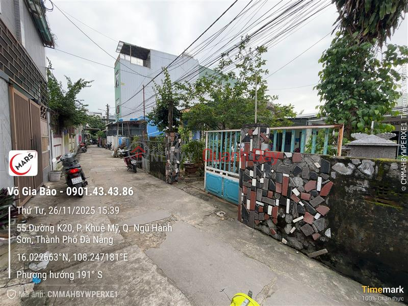 Chính chủ bán 206m2 đất sẵn nhà C4 chưa qua đầu tư trung tâm Ngũ Hành Sơn, Đà Nẵng. Niêm yết bán