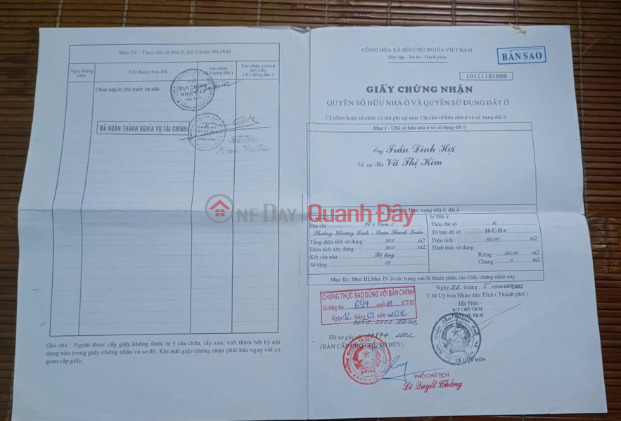 đ 4,1 tỷ | Bán nhà trung tâm Khương Đình, Thanh Xuân - Ô tô to vào tận cửa, ngõ thông thuận tiện kinh doanh