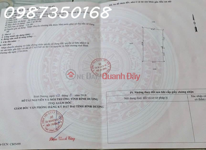 CHO THUÊ ĐẤT 500M² – HẺM 29, KP BÌNH ĐƯỜNG 1, P. AN BÌNH, DĨ AN – ĐẤT THỔ CƯ 100% Niêm yết cho thuê