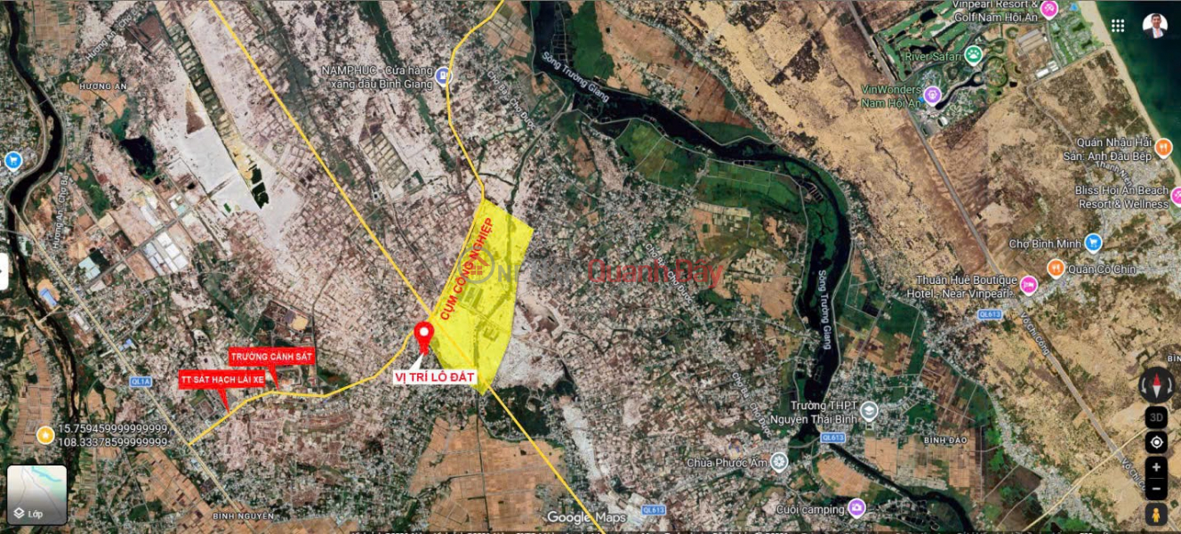 PRIME LAND - GREAT PRICE - OWNER SELLING QUICKLY - PLOT OF LAND IN BINH PHUC COMMUNE, THANG BINH DISTRICT, QUANG NAM PROVINCE Sales Listings
