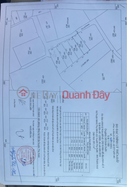 OWN 4 Lots of Land NOW in Prime Locations in Thuan Minh Commune, Tho Xuan District, Thanh Hoa Province Sales Listings