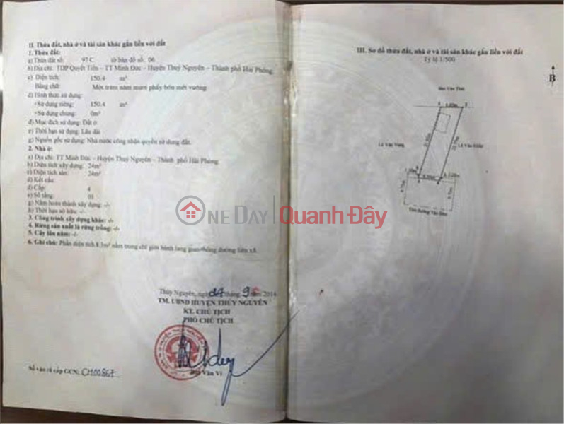 Owner Needs to Sell a Lot of Land on National Highway Chinh Minh Duc, Thuy Nguyen, Hai Phong City Sales Listings