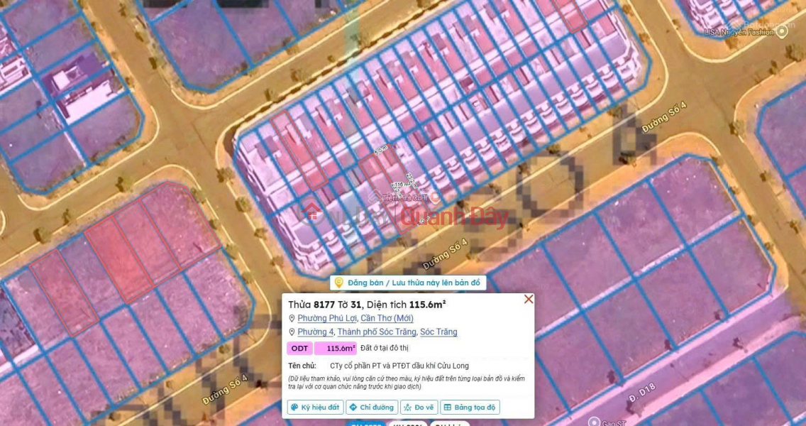 đ 3,25 tỷ | Chính chủ bán nhà phố liền kề khu đô thị 5A Mekong Centre, Phường Phú Lợi, Cần Thơ 5x23m (115.6m²)