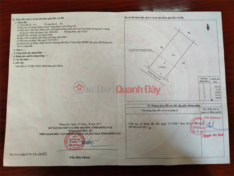 PRIME LOCATION - PROFITABLE INVESTMENT - FACTORY FOR SALE ON PROVINCIAL ROAD 762 - Bau Ham Commune, Dong Nai Province Sales Listings