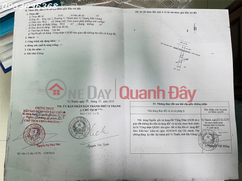 LAND WITH HOUSE FOR SALE – 2 SEPARATE TITLE DEEDS – VI THANH CITY, HAU GIANG PROVINCE _0