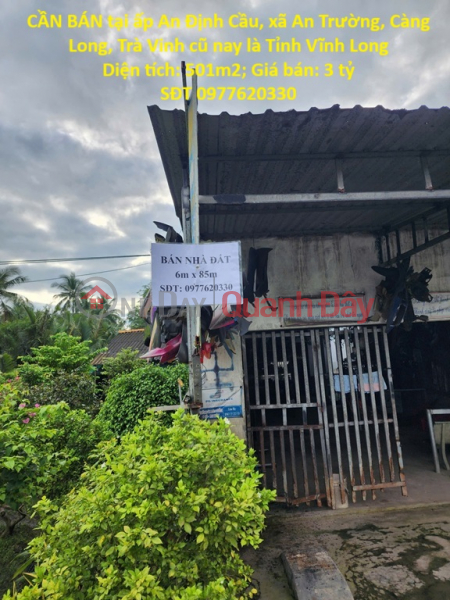 BEAUTIFUL LAND – GOOD PRICE – OWNER NEEDS TO SELL at An Dinh Cau Hamlet, An Truong Commune, Cang Long, old Tra Vinh Sales Listings