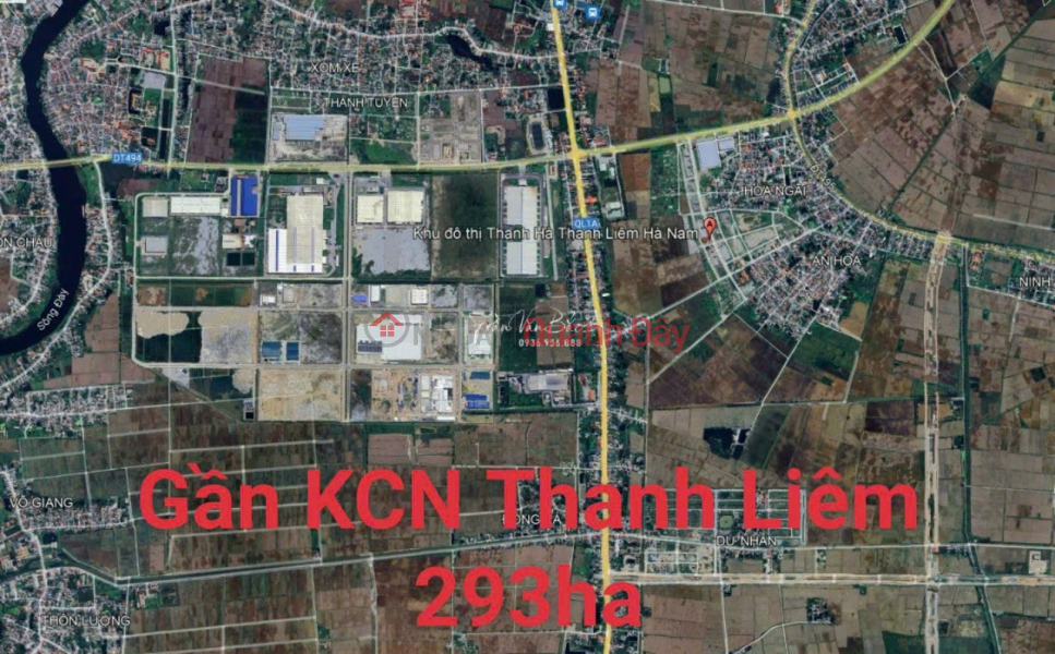 ₫ 1.25 Billion OWNER SELLS BEAUTIFUL LOT OF LAND THANH HA URBAN AREA NEXT TO THANH LIEM HA NAM INDUSTRIAL PARK 293HA