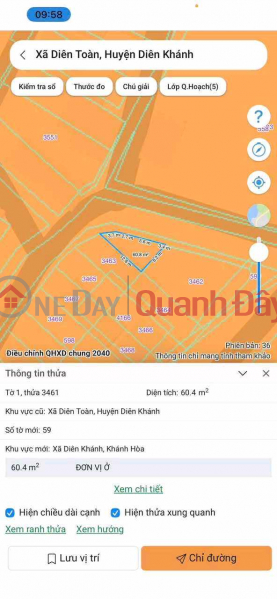 Urgent sale of a 61m2 plot in Dien Toan resettlement area, Dien Khanh. Sales Listings