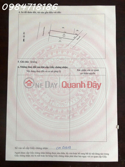 Super product - Land with 2 frontages on Ho Chi Minh road, Ba Hang Doi town, Hoa Binh, area 121.3m2 _0