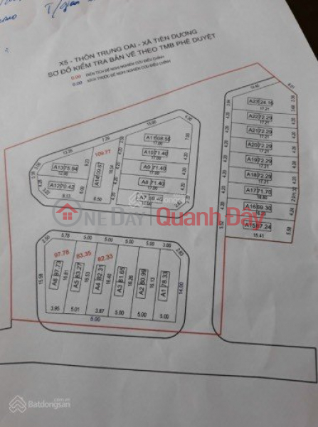 Selling 80m2 at auction X5 Trung Oai - Tien Duong, 20m wide asphalt road. Contact 0981568317 | Vietnam, Sales | đ 6.07 Billion