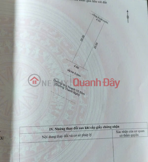 Bán cặp đât đường 10,5m Thanh Nghị - trục thông Nguyễn Sinh Sắc _0
