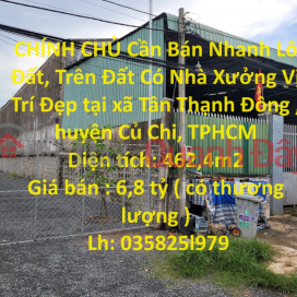 OWNER Needs To Sell Land Plot Quickly, On Land With Factory In Nice Location In Cu Chi District, HCMC _0