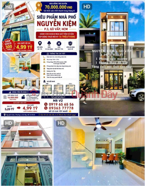 BEAUTIFUL HOUSE – GOOD PRICE – HOUSE FOR SALE on Nguyen Kiem Street, Ward 3, Go Vap District, Ho Chi Minh City _0