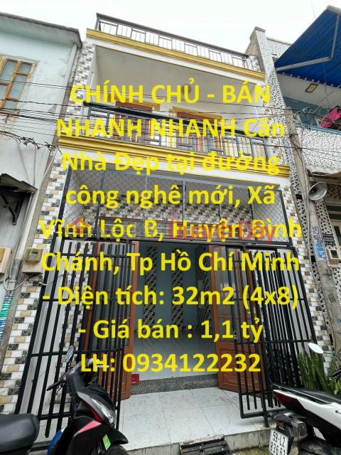 FOR OWNER - QUICK SELL Beautiful House in Binh Chanh District, Ho Chi Minh City _0