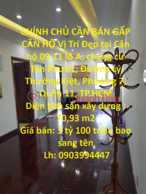 OWNER NEEDS TO SELL APARTMENT URGENTLY Beautiful Location in District 11, HCMC _0