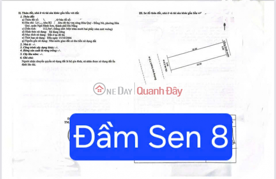 BÁN ĐẤT ĐƯỜNG ĐẦM SEN 8 – GẦN NGUYỄN PHƯỚC LAN | Việt Nam | Bán đ 6,5 tỷ