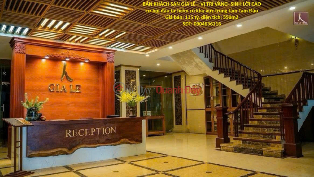 BÁN KHÁCH SẠN GIA LÊ – VỊ TRÍ VÀNG- SINH LỜI CAO cơ hội đầu tư hiếm có khu vực trung tâm Tam Đảo Niêm yết bán