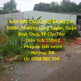 BÁN ĐẤT CÁCH CHỢ BÀ BỘ CHỈ 300M, Phường Long Tuyền, Quận Bình Thuỷ, TP Cần Thơ _0