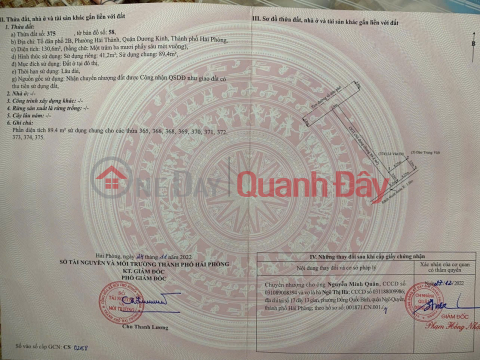 BÁN LÔ ĐẤT ĐẸP TẠI HẢI THÀNH 2 - DƯƠNG KINH - TUYẾN CÔNG VIÊN _0