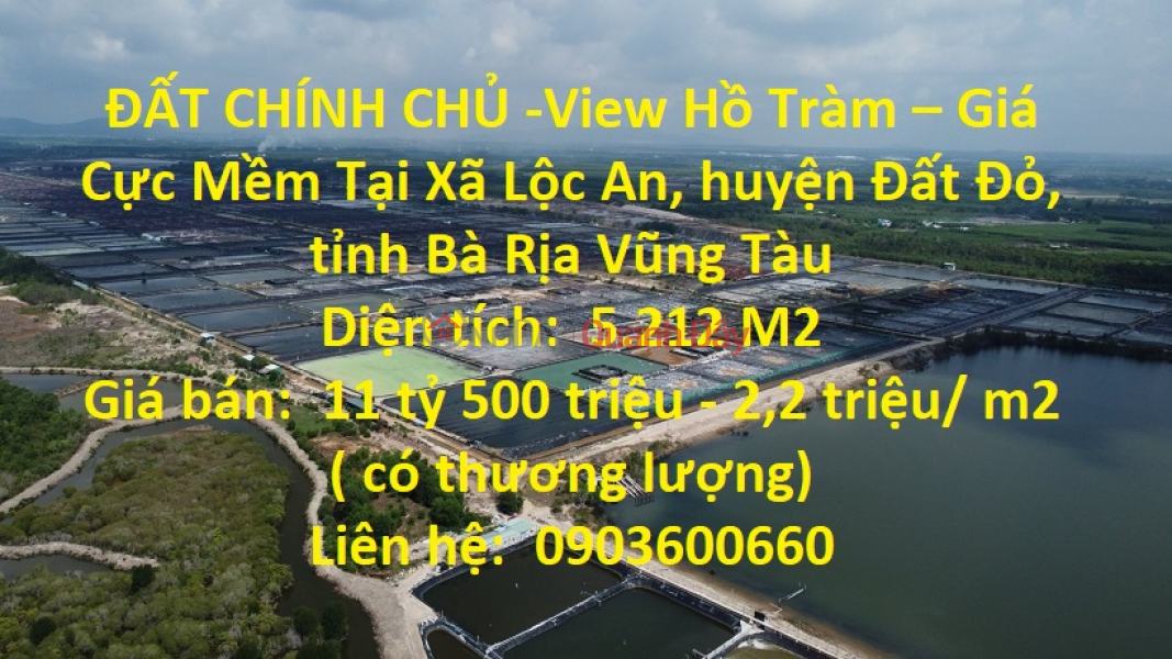 ORIGINAL LAND - Ho Tram View - Very Soft Price In Ba Ria Vung Tau Sales Listings