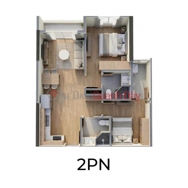 Chỉ với 746 triệu sở hữu ngay căn 2PN 2WC view bể bơi tại The_Parkland Imperia_Ocean_City Niêm yết bán