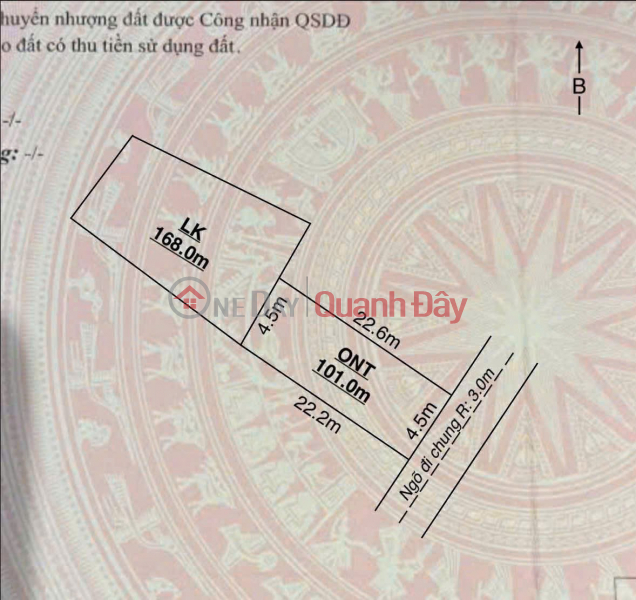 ĐẤT ĐOÀN XÁ – KIẾN THUỴ 101M2 ĐẤT BÌA + HƠN 150M2 ĐẤT LIỀN KỀ DIỆN TÍCH LỚN HIẾM ZALO 0567 222 555 Niêm yết bán