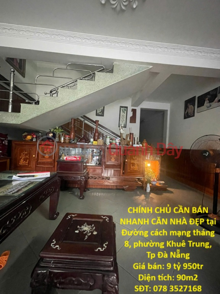 BEAUTIFUL HOUSE - GOOD PRICE OWNER NEEDS TO SELL QUICKLY A BEAUTIFUL HOUSE in Khue Trung ward, Da Nang city Sales Listings