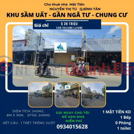 Cho thuê nhà Mặt Tiền Nguyễn Thị Tú 240m2, 28 Triệu - NGANG 8M _0