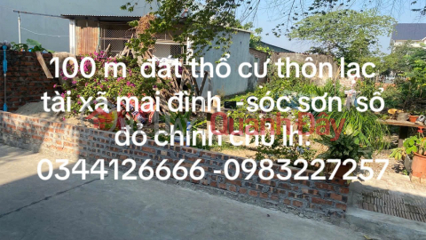 GOOD LOCATION - GOOD PRICE - Owner Needs to Quickly Sell Land at Lac Tai, Mai Dinh, Soc Son, Hanoi _0
