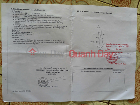 PRIME LAND - GREAT PRICE, QUICK SALE! INVESTMENT PLOT WITH HIGH PROFIT POTENTIAL in Dau Tieng District, Binh Duong Province. _0