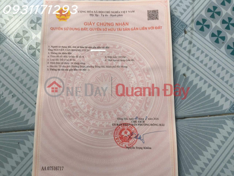 Bán lô đất siêu đẹp tại Đông Hải, TP. Hải Phòng, DT 197m2, giá đầu tư _0