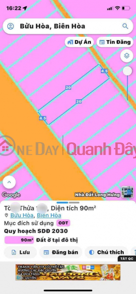 Bán 1 cặp KDC Bửu Hoà, gần chợ, đường nhựa 8m thông chỉ 5,5 tỷ Việt Nam, Bán đ 5,5 tỷ