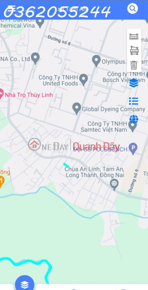 Selling residential land with 2 frontages on Dien Nghe street, Tam An commune, Long Thanh, Dong Nai _0