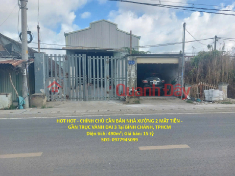 HOT HOT - OWNER NEEDS TO SELL FACTORY\/WAREHOUSE WITH 2 STREET FRONTAGES - NEAR RING ROAD 3 IN BINH CHANH, HO CHI MINH CITY _0