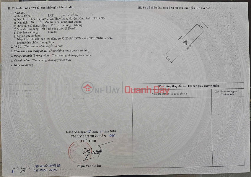 đ 11,6 tỷ | Chính chủ bán lô đất đẹp tại Hà Lâm 2, Thư Lâm, Hà Nội - Mặt tiền 5.2m - Đường thông, ô tô tránh