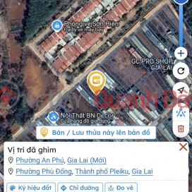ĐẤT ĐẸP - GIÁ RẺ - Hạ Giá Bán Nhanh LÔ ĐẤT Phường AN PHÚ, GIA LAI _0