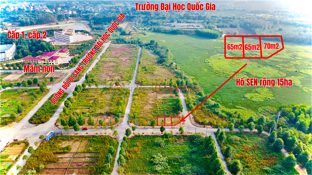 Property Search Vietnam | OneDay | Nhà ở | Niêm yết bán CHÍNH CHỦ bán lô GÓC 70m2 -150m2-85m2 tại khu TĐC Đại Học Quốc Gia Hòa Lạc