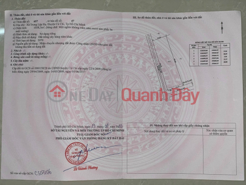 PRIME LOCATION LAND - GREAT PRICE Selling quickly: 3 plots of land with two street frontages in Cu Chi District, Ho Chi Minh City. _0