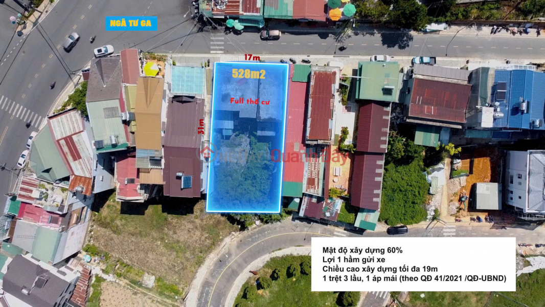 Property Search Vietnam | OneDay | Nhà ở | Niêm yết bán, BÁN 528 m2 ĐẤT GẦN GA ĐÀ LẠT