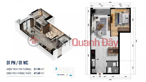 Chính chủ bán nhanh 1PN+1 (41.28m2) giá 2ty đã TT 30% _0
