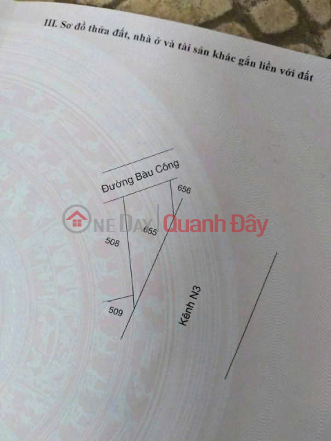 HOT – LAND FOR SALE: Corner plot with 2 street frontages on Bau Cong Road, Lap Dien Hamlet, Tan My, Duc Hoa, Long An (New Tay Ninh) _0