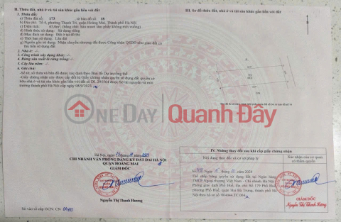 ĐẤTĐẸP - GIÁ TỐT - Chính Chủ Bán Nhanh Lô Đất Tại Ngõ 37/38 Đại Đồng, Thanh Trì, Hoàng Mai, Hà Nội _0