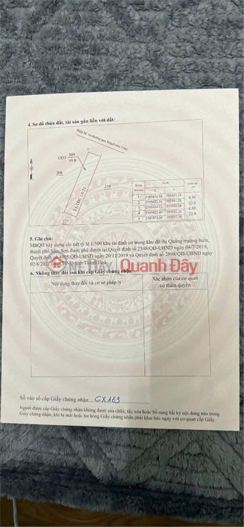 PRIME LAND – GREAT PRICE – OWNER SELLING 2 plots along the scenic beach square, Sam Son, Thanh Hoa _0