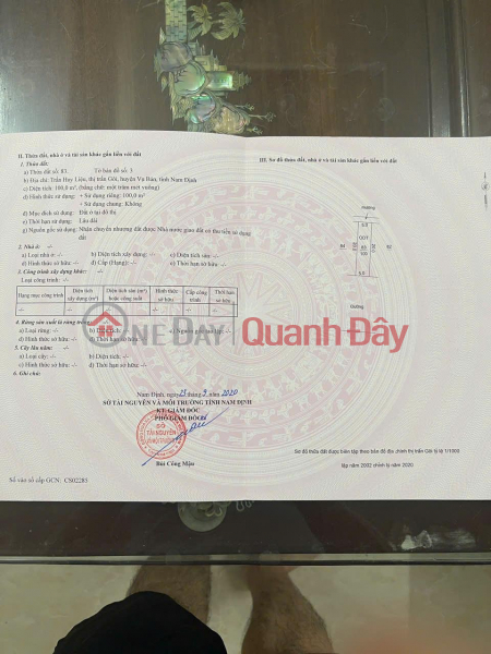 Property Search Vietnam | OneDay | Residential | Sales Listings OWNER Urgently Needs to Sell Land in Goi Town Urban Area, Vu Ban District, Nam Dinh