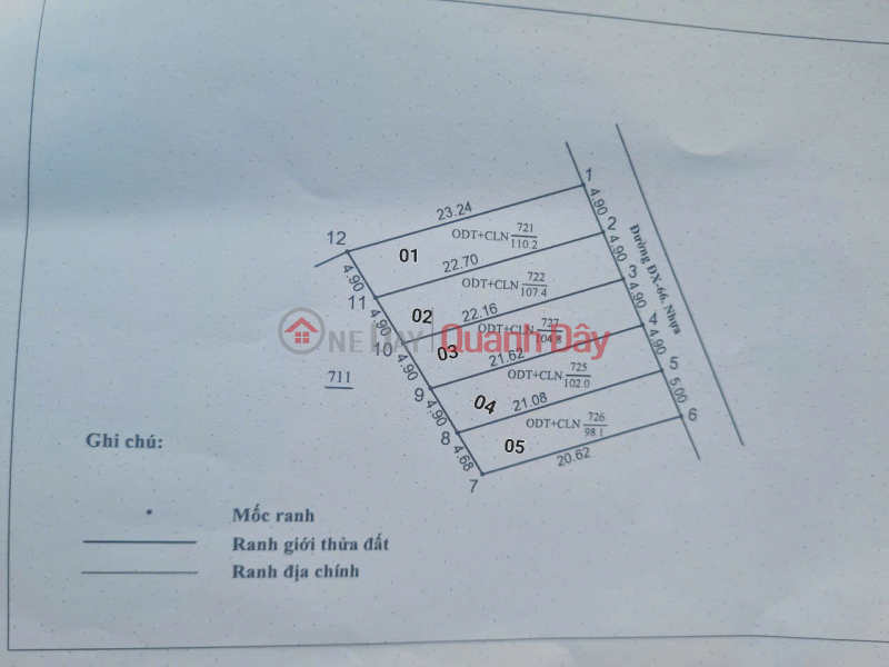 CHÍNH CHỦ BÁN 5 lÔ ĐẤT LIÊN KỀ TẠI ĐƯỜNG ĐX 066, ĐỊNH HÒA, TP. THỦ MỘT DẦU, BÌNH DƯƠNG. Niêm yết bán