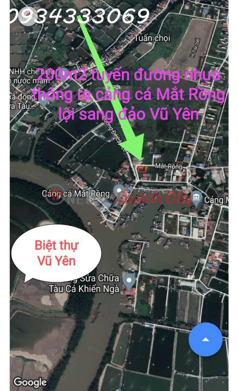 Selling land lot 282, corner 200m2, 15m, resettlement to Mat Rong fishing port, Lap Le, Thuy Nguyen, foot of Ngo bridge _0